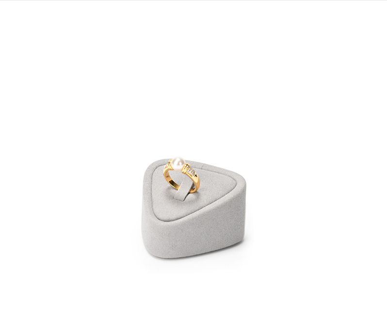 Gray Microfiber Jewelry Display Set