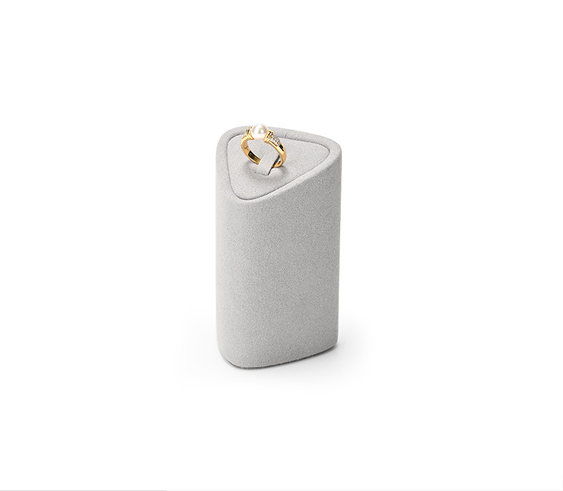 Gray Microfiber Jewelry Display Set