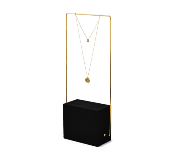 Black Metal Jewelry Display Set