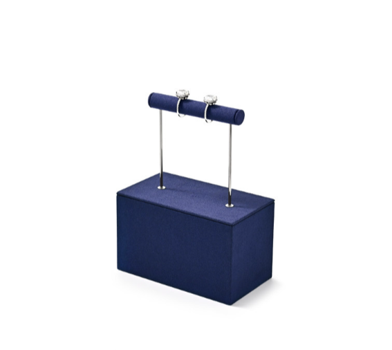 Blue Metal Jewelry Display Set