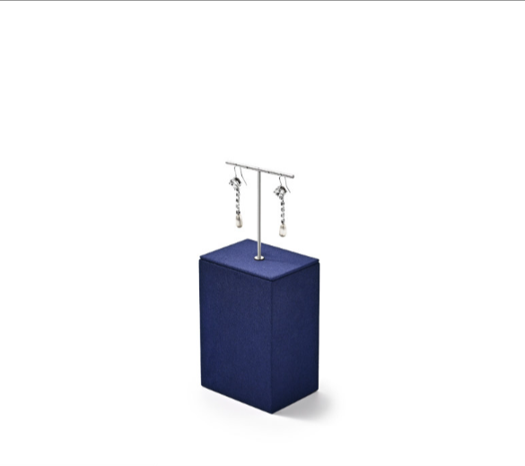 Blue Metal Jewelry Display Set