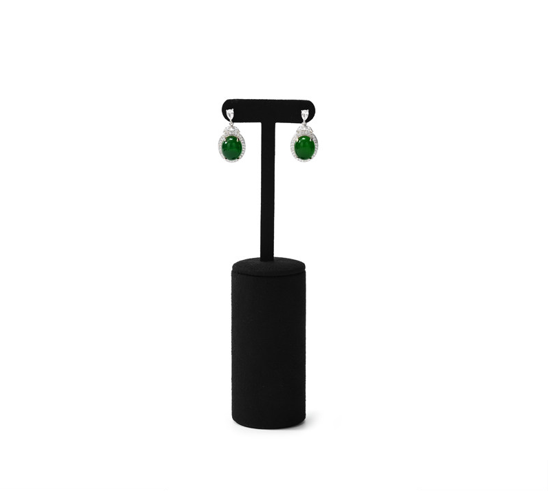 Black Microfiber Jewelry Display Set