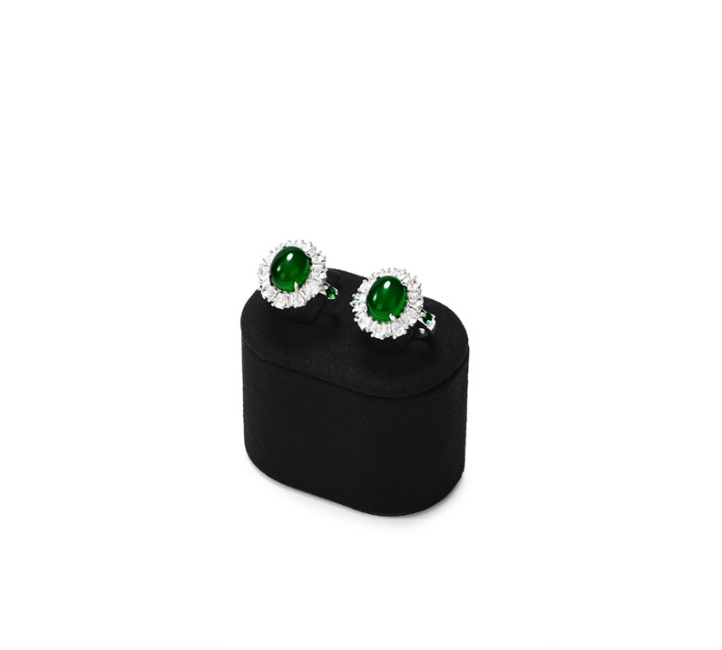 Black Microfiber Jewelry Display Set
