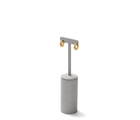Blue Microfiber Jewelry Display Stand