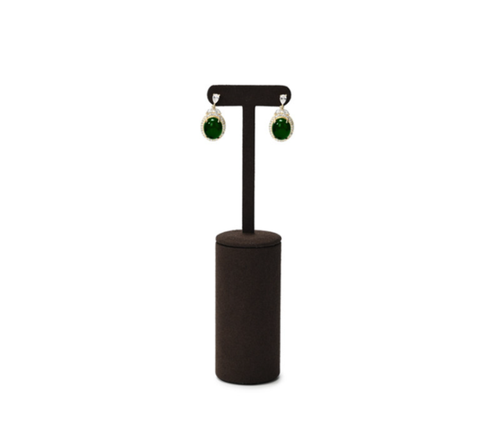 Brown Microfiber Jewelry Display Set
