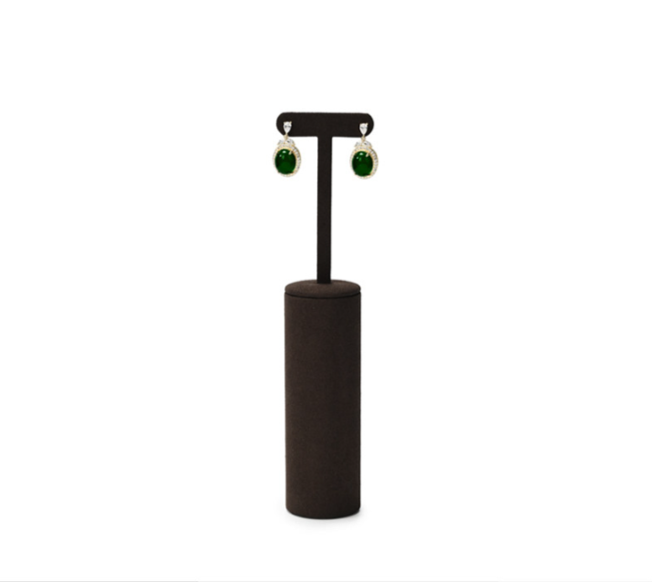 Brown Microfiber Jewelry Display Set