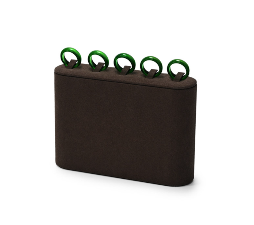 Brown Microfiber Jewelry Display Set
