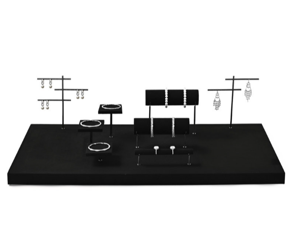 Black Metal Jewelry Display Stand