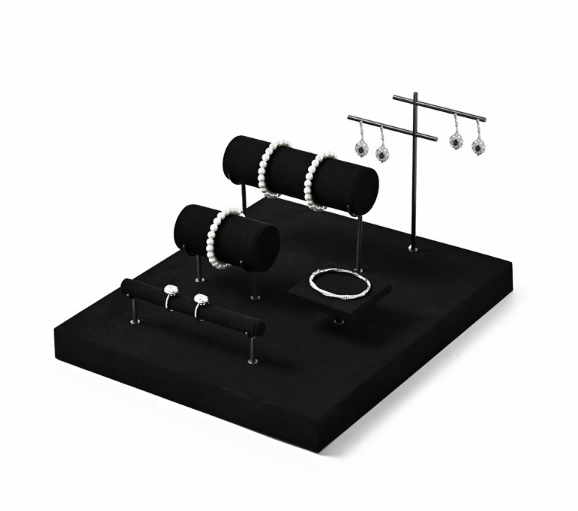 Black Metal Jewelry Display Stand