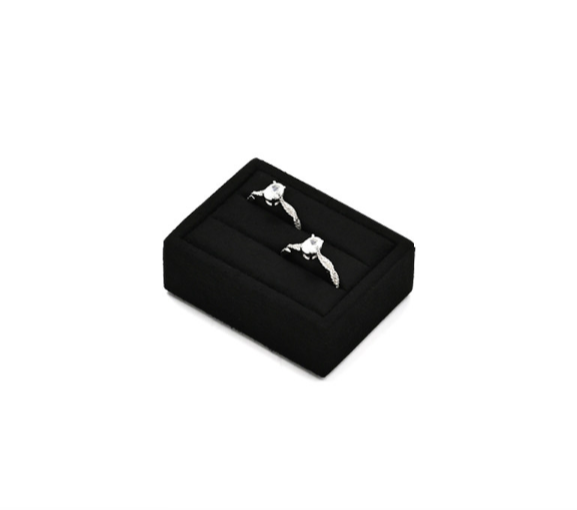 Black Metal Jewelry Display Set