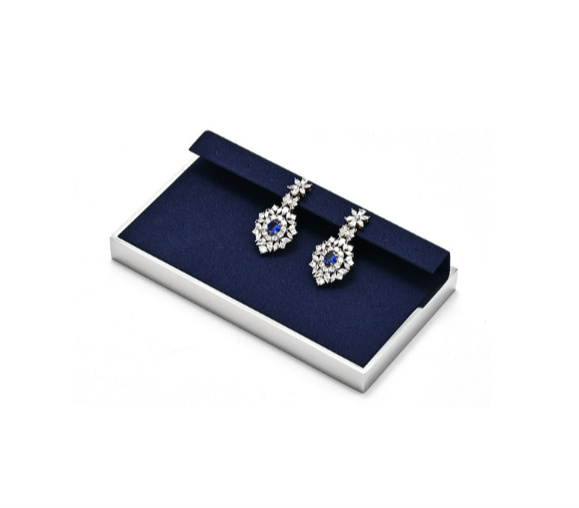 Blue Metal Jewelry Display Set