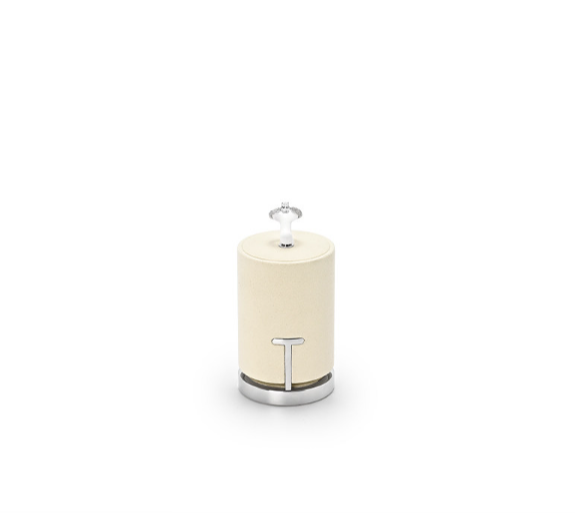 Beige Microfiber Jewelry Display Stand