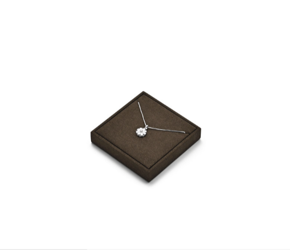 Brown Leather Jewelry Display Stand