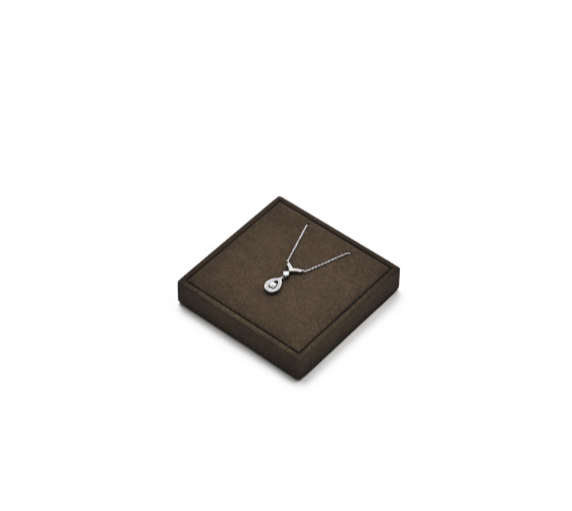 Brown Leather Jewelry Display Stand