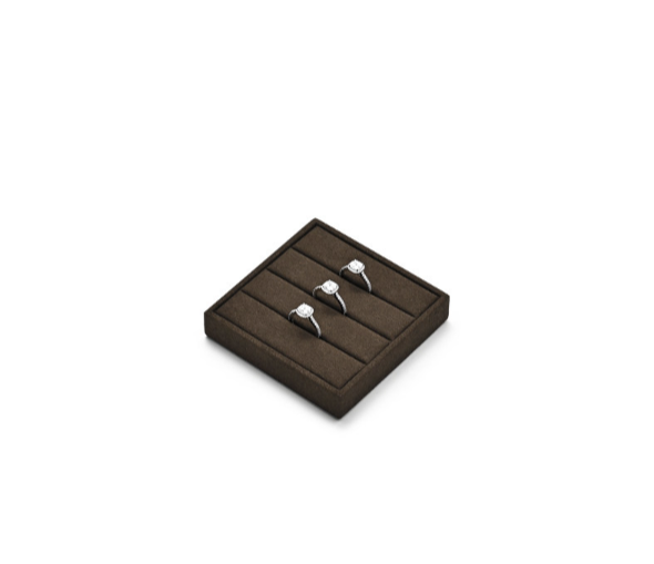 Brown Leather Jewelry Display Stand
