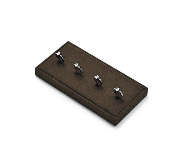 Brown Leather Jewelry Display Stand