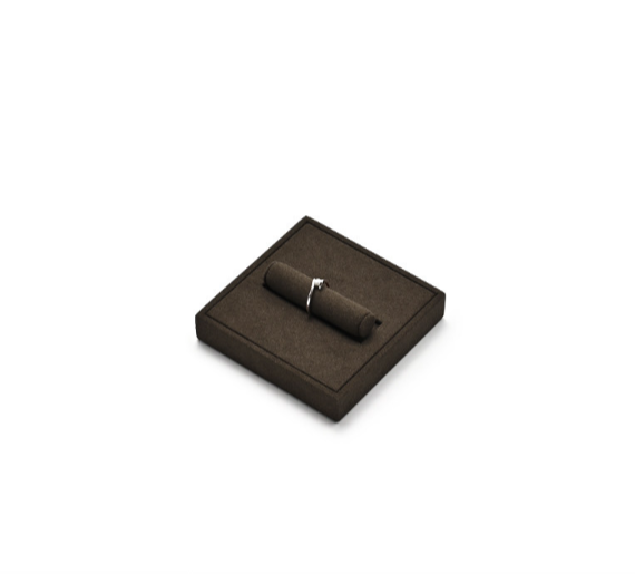 Brown Leather Jewelry Display Stand