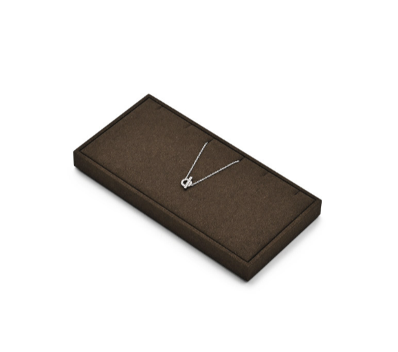 Brown Leather Jewelry Display Stand