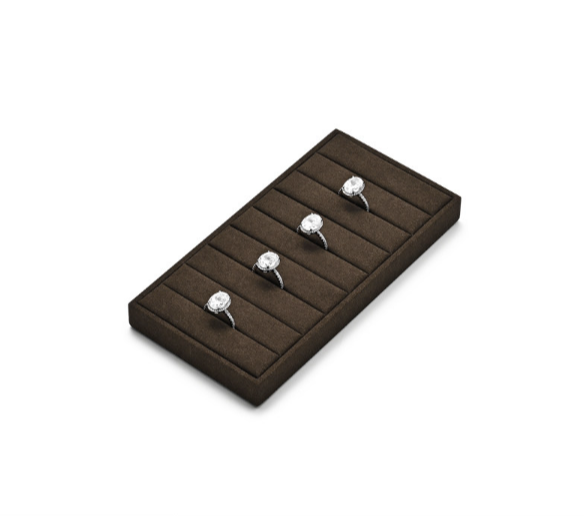 Brown Leather Jewelry Display Stand