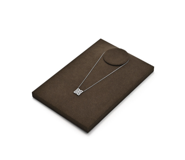 Brown Leather Jewelry Display Stand