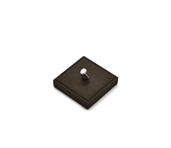 Brown Leather Jewelry Display Stand