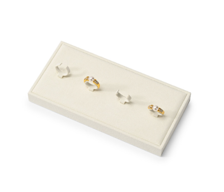 Beige Metal Jewelry Display Set
