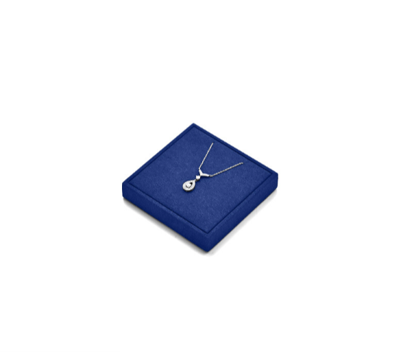 Blue Metal Jewelry Display Set