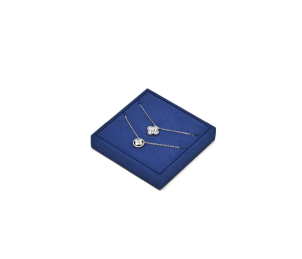 Blue Metal Jewelry Display Set