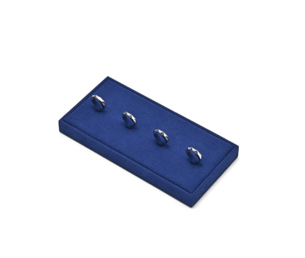 Blue Metal Jewelry Display Set