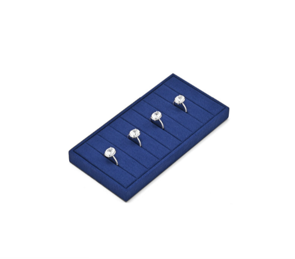 Blue Metal Jewelry Display Set