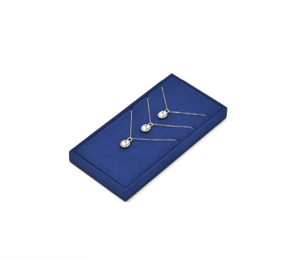 Blue Metal Jewelry Display Set
