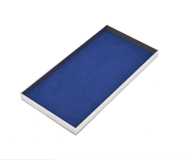 Blue Metal Jewelry Display Set