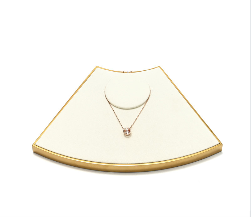 Off-White Metal Jewelry Display Set