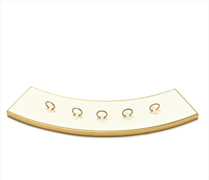 Off-White Metal Jewelry Display Set
