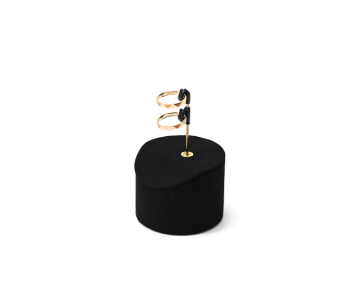 Black Microfiber Jewelry Display Stand