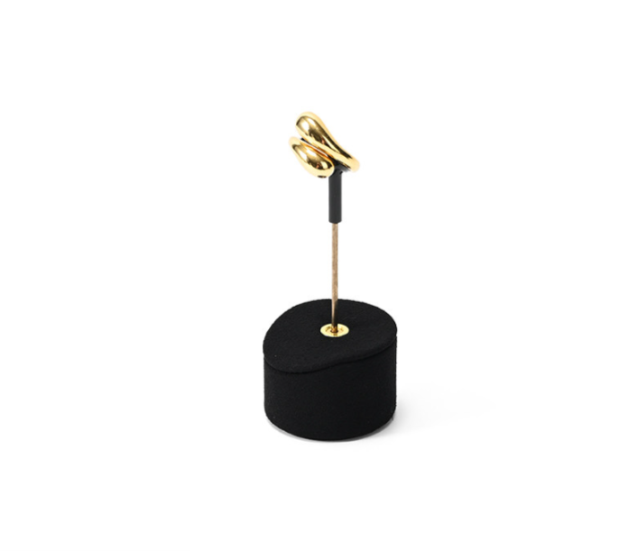 Black Microfiber Jewelry Display Stand