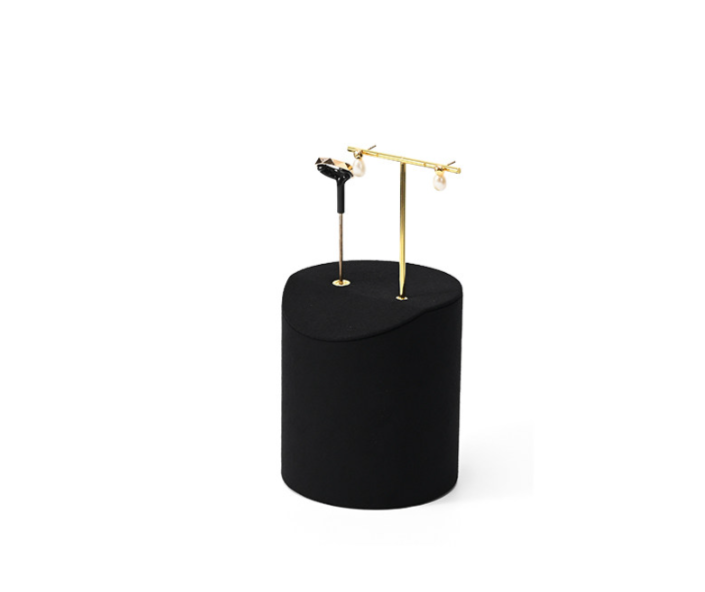 Black Microfiber Jewelry Display Stand