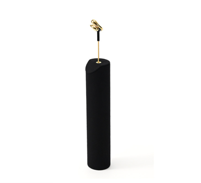 Black Microfiber Jewelry Display Stand
