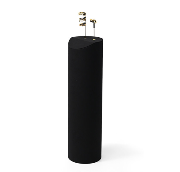 Black Microfiber Jewelry Display Stand