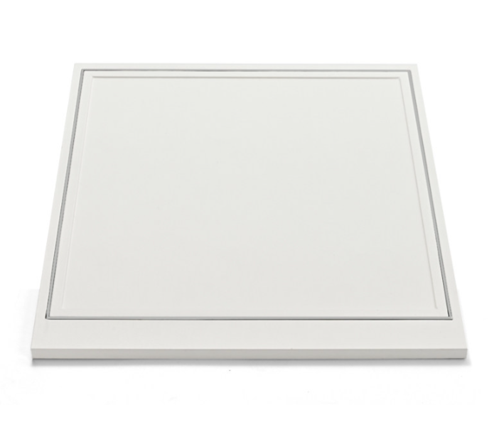 White Leather Metal Jewelry Display Set