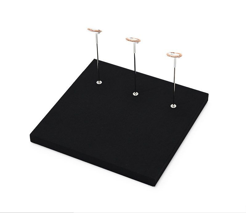 Gray Microfiber Jewelry Display Set