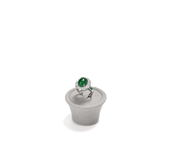 Gray Microfiber Jewelry Display Set