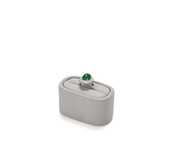Gray Microfiber Jewelry Display Set