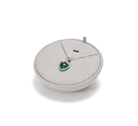 Gray Microfiber Jewelry Display Set