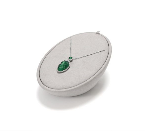 Gray Microfiber Jewelry Display Set