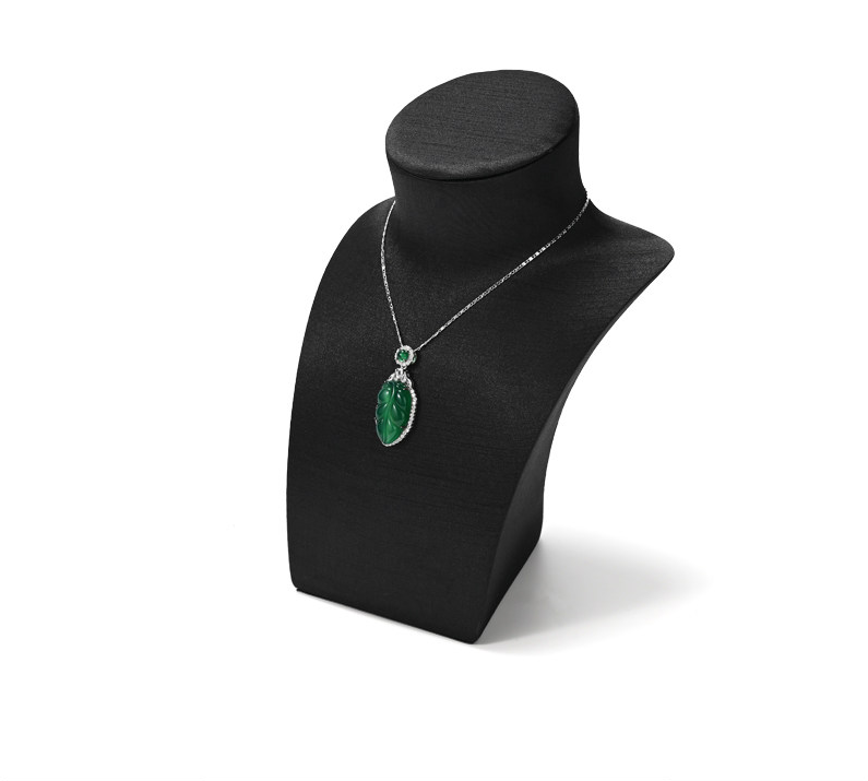 Black Silk Jewelry Display Set