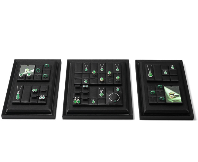 Black Jewelry Display Set