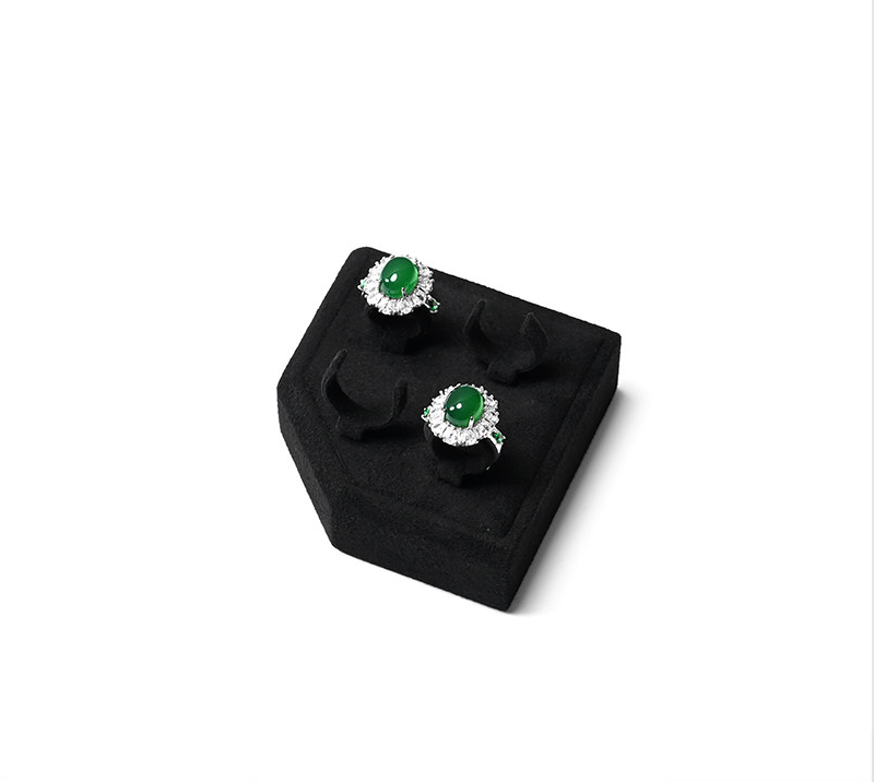 Black Microfiber Jewelry Display Set