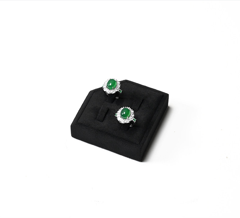 Black Microfiber Jewelry Display Set
