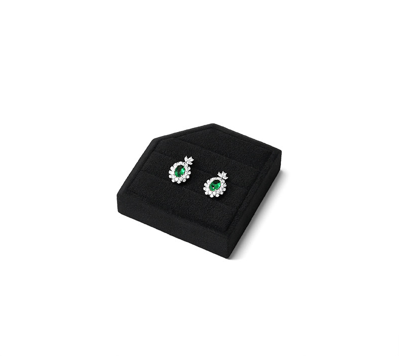 Black Microfiber Jewelry Display Set